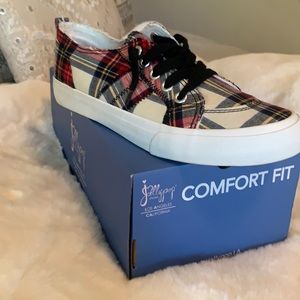 Cute plaid sneakers my jelly pop